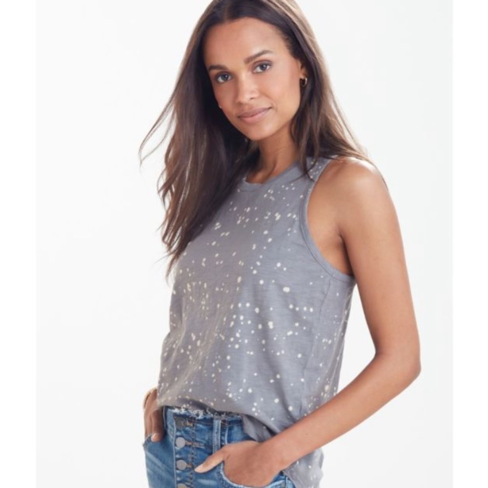 Bobi splatter paint racer back tank